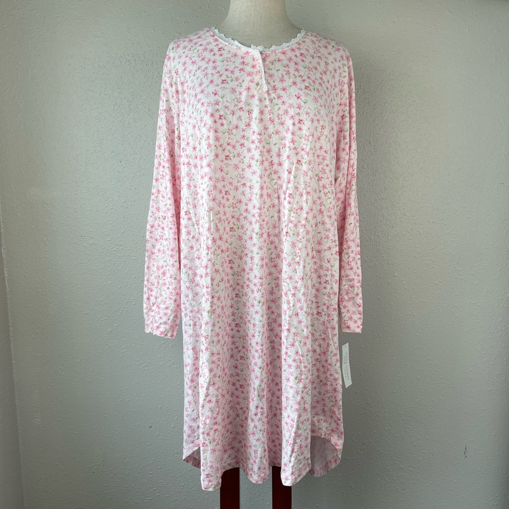 NWT Carol Hochman Floral Nightgown Size XL